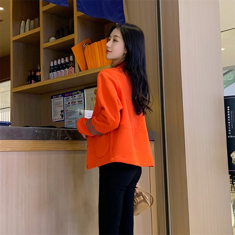 【现货】2024春秋新款潮短款小个子外套女韩版工装百搭夹克上衣,女装短外套,梦懿尔