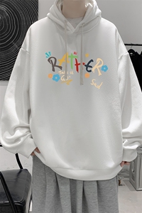 纯棉连帽卫衣男大码运动帽衫宽松薄WY2301-P35 加绒款-P40图片
