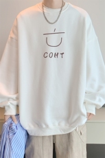 已注册400高克重华棉卫衣男秋新款宽松圆领大码WY9096/P35加绒P45，男装卫衣，电商B316