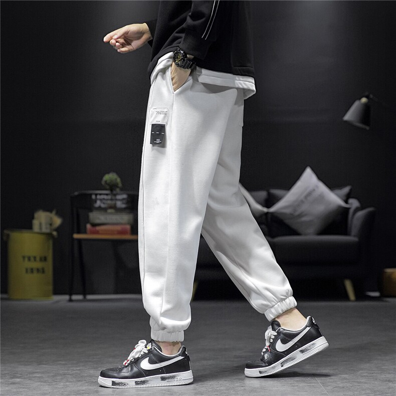 1日系宽松运动裤束脚裤大码M-5XL潮休闲裤男九分裤7280P45控68,女装休闲裤,星座226-2