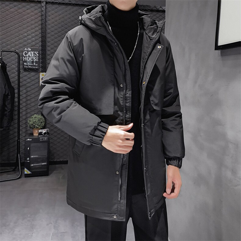 有版权主推款中长款连帽纯色风衣夹克外套学生团体班服羽绒服,男装羽绒服,星座301D-5(原星座1415）