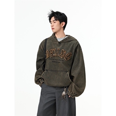 水洗牛仔外套男款春美式痞帅上衣服宽松休闲工装夹克JK1328-P80，男装工装外套，星座1103-3