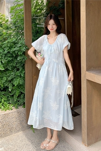 【 现货】连衣裙女2025夏季新款短袖裙子2C227/2551/P155K218图片