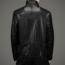 DLSN22053新款皮衣男头层山羊皮夹克翻领商务休闲男装P1000，男装皮衣，电商B360