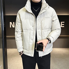 皮羽绒服男2024新款冬季加厚外套A313-8611-P185控价268，男装羽绒服，电商A313