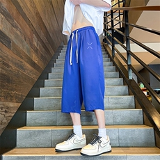 冰丝七分裤男大码速干短裤男五分裤港风风格QK72305-P25，男装休闲裤，电商A040