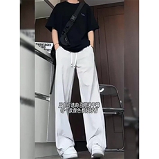 抖音品质夏季薄款冰丝休闲裤速干长裤子K2530P25，男装休闲裤，星座1904A