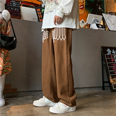 新款裤子男士牛仔裤男直筒韩版潮百搭休闲裤A061-JM1010-P45控68，男装休闲裤，电商A061