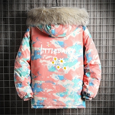 MC49068-P135日系潮衣男大码派克服男工装服外套袄网格，男装棉衣，电商A040A