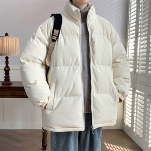 2023冬上新学生加棉加厚棉服纯色时尚立领棉衣外套男女 6223-P100图片