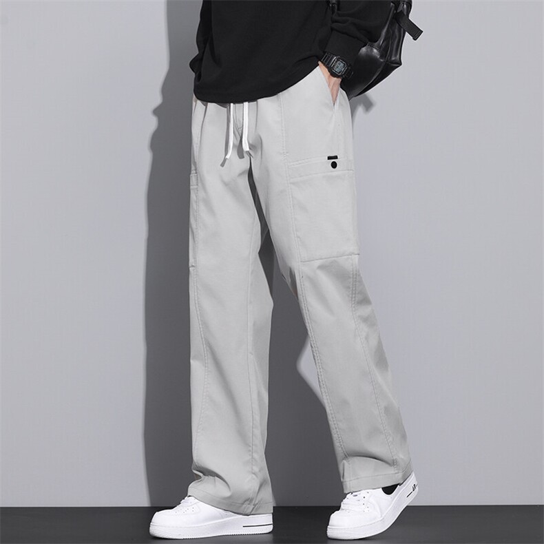 美式潮流工装裤男春夏季宽松运动裤青年直筒休闲长裤子Z9856-P45图片