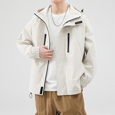 新款现货户外连帽夹克男冲锋衣外套JK812-P80，男装夹克，星座1204-3