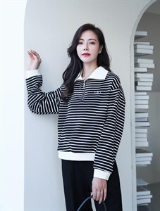 现货供应：条纹休闲卫衣图片