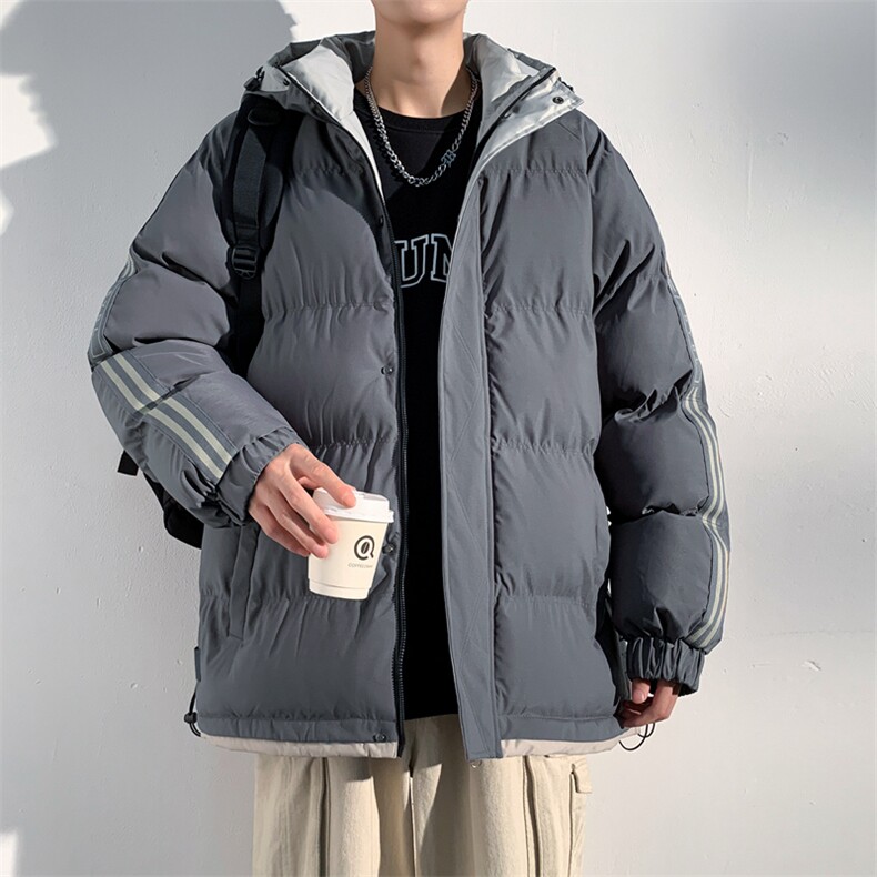 三防料抖音品质现货10W件宽松加绒加厚棉衣外套棉服BM333特P85,男装棉衣,电商A486