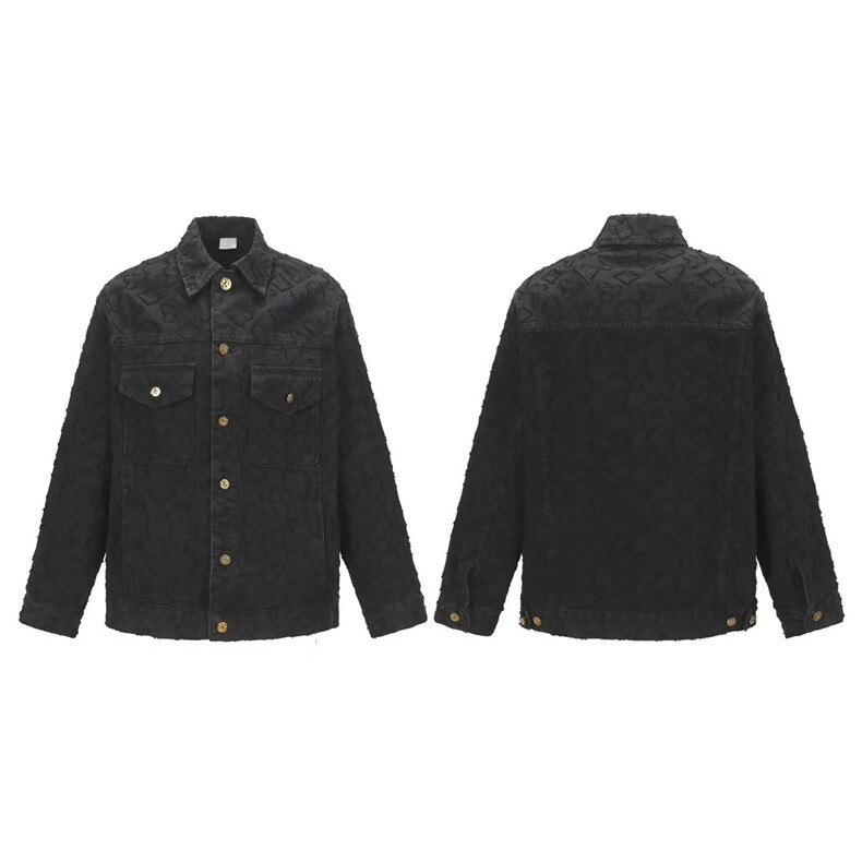 得物二开美式复古立领牛仔外套宽松休闲水洗机车夹克JK1276-P90，男装工装外套，星座1103-3
