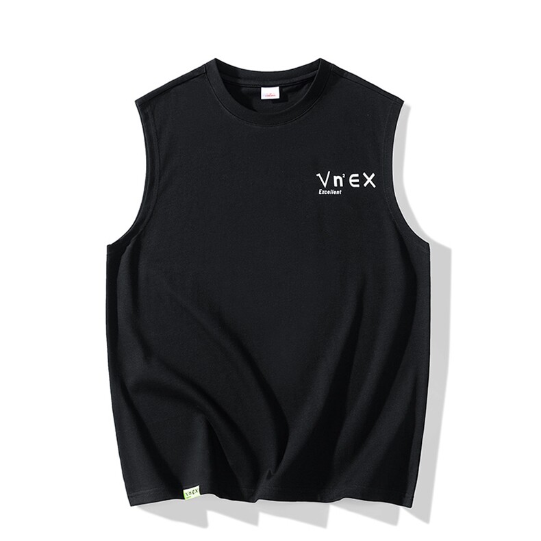 夏季港风t恤男宽松大码纯棉运动背心坎肩潮牌无袖BX007P25,男装背心/马甲,星座1204-3
