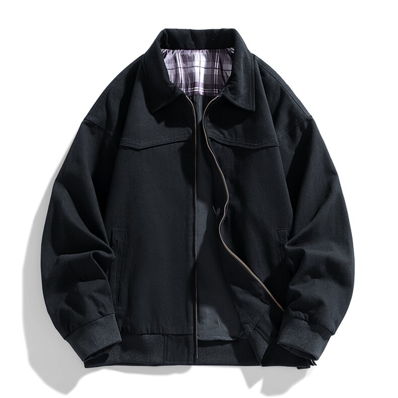 秋季大货拼色衬衫领纯棉宽松夹克男上衣外套DSA157B-J182-P75,男装夹克,电商A157B