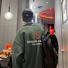 特P25控48秋冬新款男士圆领卫衣宽松休闲日常百搭上衣WQ2435，男装卫衣，电商B370