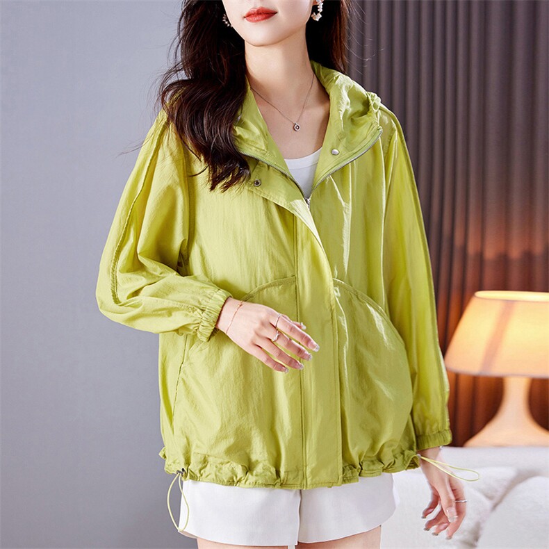 防晒衣女长袖2024年夏季新款宽松洋气百搭透气冰丝户外防晒服，女装防晒衣，丽影随形