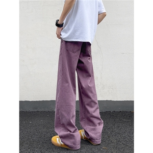 美式街头牛仔裤男直筒宽松欧美高街vibe风长裤子N082-P35图片