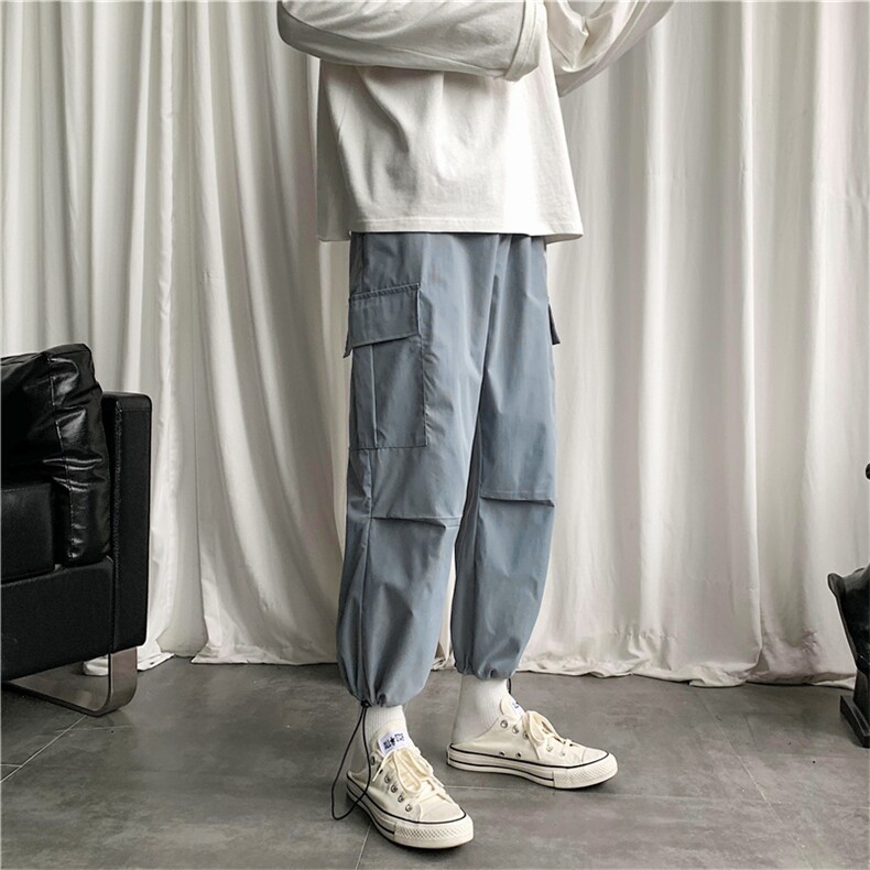 910A-G216港风秋装新款休闲裤工装裤束脚裤才刘嘻哈裤男,男装休闲裤,星座910A