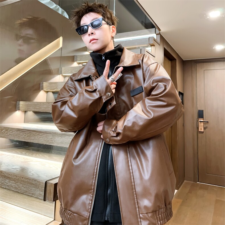 三合一加绒加厚皮棉衣男士贴标棉服棉袄翻领潮A266-PYT0061-P115图片