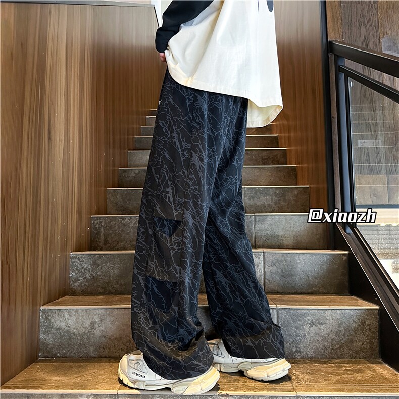 XZ616 秋季重磅侧开双褶刺绣闪电纹灯芯绒长裤 TY1023 特P55控68图片