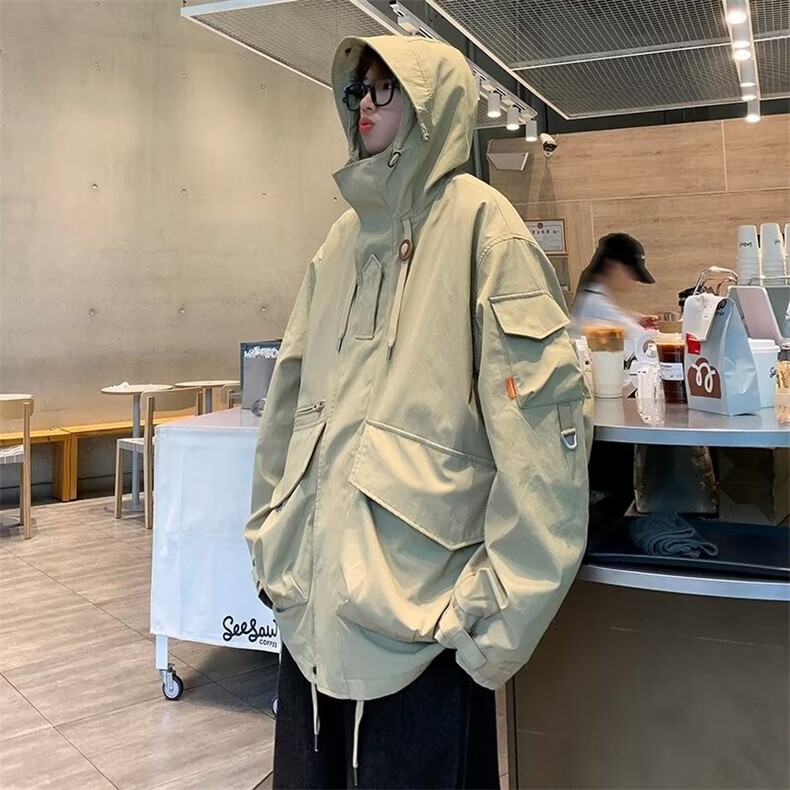 春天春季美式立体口袋网红外套男工装CL98-P78,男装工装外套,星座1109-3