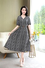 现货～新款连衣裙～气质款L到4XL，女装连衣裙，欧雅思丹尔