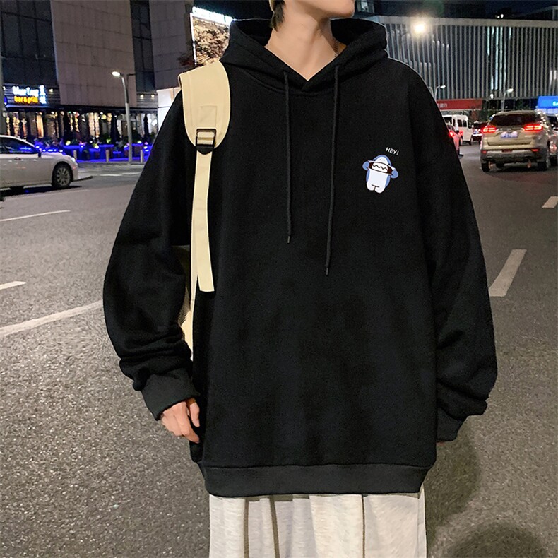 WY2167-P35加绒款-P40纯棉连帽卫衣男大码运动帽衫宽松薄外套男,男装卫衣,电商A040