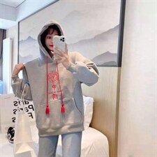 加绒加厚卫衣，女装卫衣/绒衫，IEC