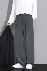 垂坠高级感西裤男士宽松直筒2025新款阔腿西装休闲长裤Q819-P40，男装西裤，星座610（原A335）