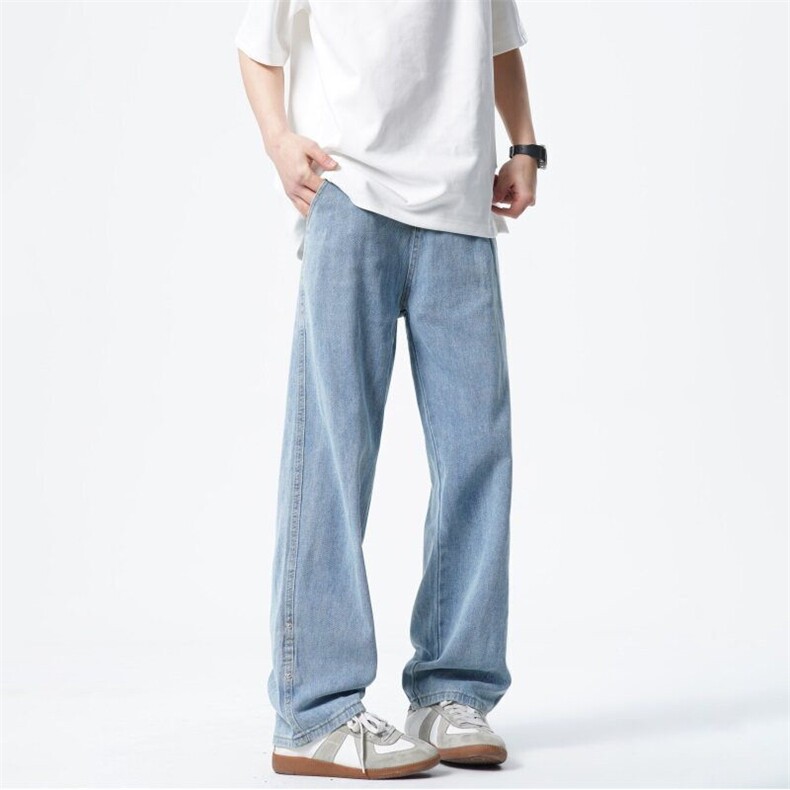 【跑量款，大货已出】宽松直筒水洗牛仔裤男A080-255-特P30元，男装牛仔裤，电商A080