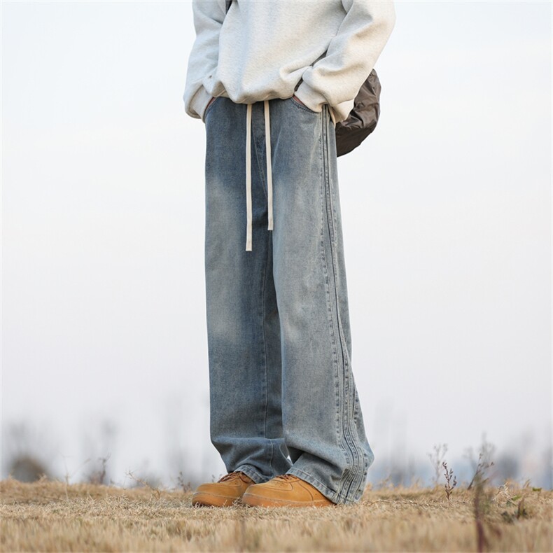 903-YK28-特P65【S-3XL】爆数据款织带条纹牛仔裤！4,男装牛仔裤,星座903