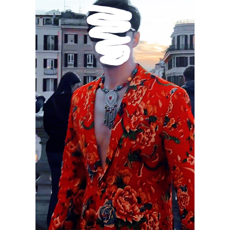 RS1薛之谦同款高质量同花型同款式同颜色大码单上衣西装西服婚庆,男装西服套装,星座115A(原星座507）