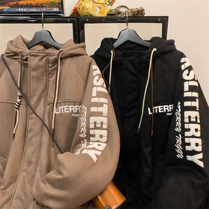 麂皮绒连帽棉衣男女棉服新款棉袄加绒外套冬装 3355-P90 控128图片