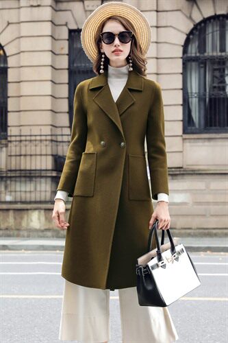 开衫潮流拼接气质时尚休闲纯色2022年冬季毛呢外套,女装毛呢外套,阿舍尔精品