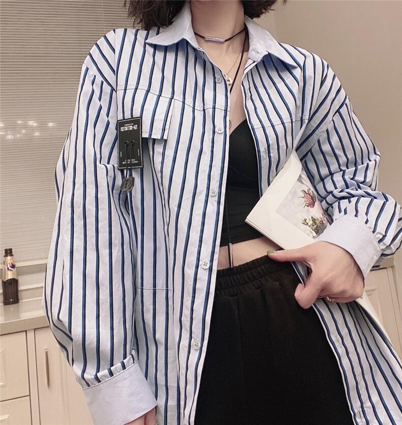 韩版条纹衬衣ＭL黄兰2??色，其它，可纳奇
