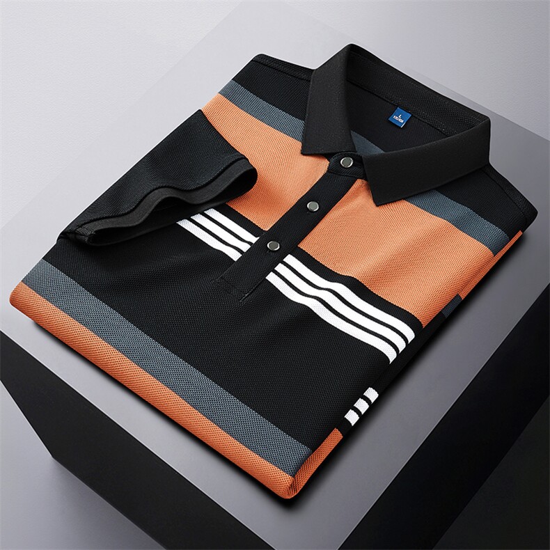加大码M-8XL可穿到300斤夏季新款时尚休闲POLO弹力短袖6932-P90,男装T恤,星座613B