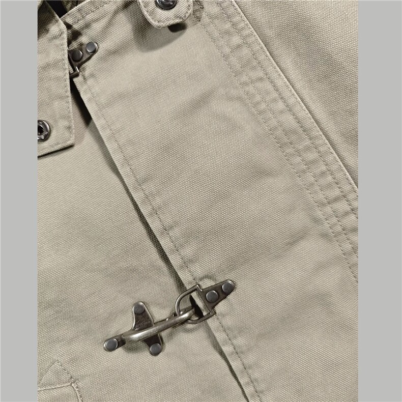 JK727-尺码M-3XL-P90-现货！解构拼接飞机扣夹克复古做旧短款外套,男装夹克,星座1811B