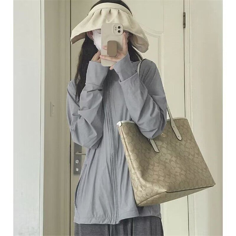 防晒衣女款夏季2025新款宽松冰丝透气薄款开衫防晒服轻薄开衫外套,女装风衣,星座506
