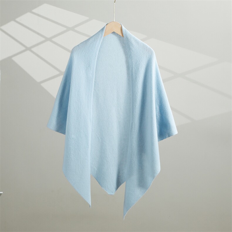 2025年时尚百搭通勤简约休闲三角披肩，披肩，阿娇羊绒