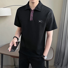 2025新款Polo衫男士短袖T恤高级感痞帅潮牌半袖A313-68526-P58，男装T恤，电商A313
