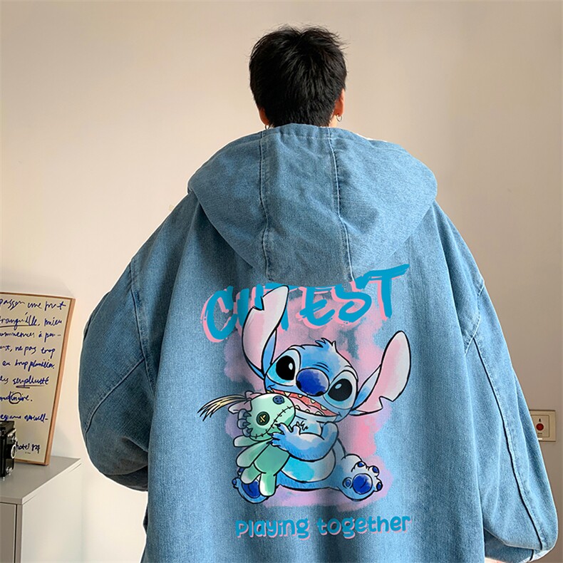 控价158牛仔棉衣男大码加绒羊羔绒牛仔棉服男棉袄 NM53336-P140图片