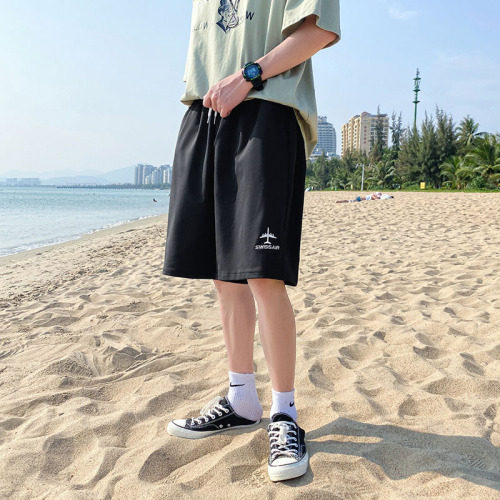 2021夏季港风短裤男宽松中性五分裤情侣款DS-A160-1-512-P25，男装休闲裤，电商C323-1