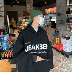 美式字母大码卫衣男士潮ins复古连帽衣服秋季百搭JK22310p75控88，男装卫衣，星座605(原A050)