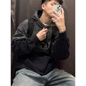 【有货】水洗做旧植绒380g纯棉高质量渐变连帽卫衣 WY7710 特P72图片