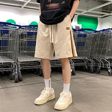 2024夏季新款港风个性撞色条纹短裤运动五分裤DK2307-P38，男装休闲裤，星座914-3