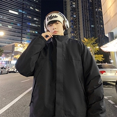 港风2026新品冬季宽松情侣装棉衣棉服冬装加厚外套M8586-P90，男装棉衣，星座717