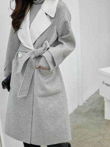 冬季新品双面羊绒大衣，女装，拉嘉图